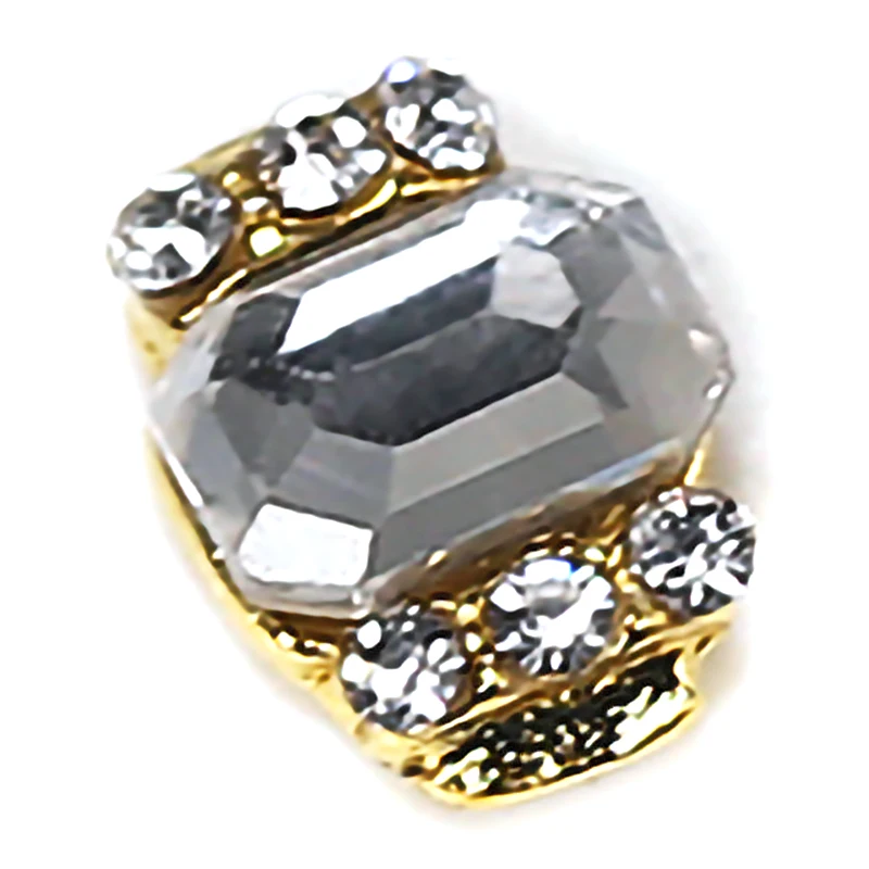 

Nail Art Alloy Rectangular Multi-Cut Bright Diamond Crystal Alloy Jewelry Nail Art Deco Design Manicure Jewelry