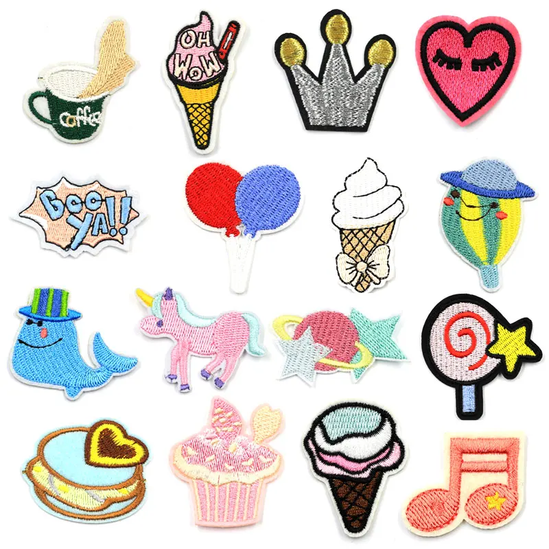 

Iron Patches for Clothing Cartoon Iron on Applique Patch on Clothes Stickers Children Applications Accessories Garment Badges