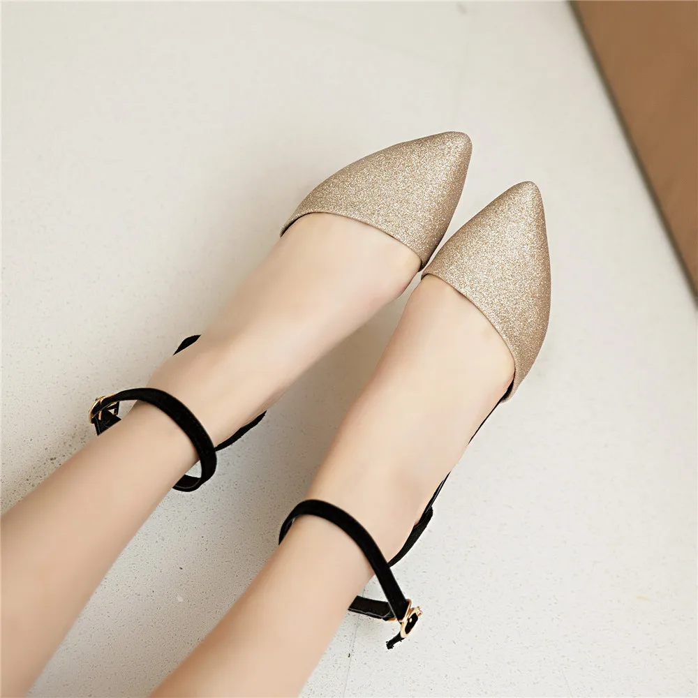 Обувь больших и маленьких размеров 31-47 женские босоножки sapato feminino/весенне-летние туфли с острым носком высокий каблук T335