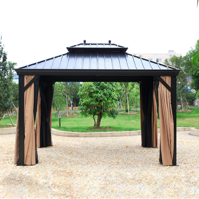 10'x12' Iron Hardtop Cabana Sunroom 