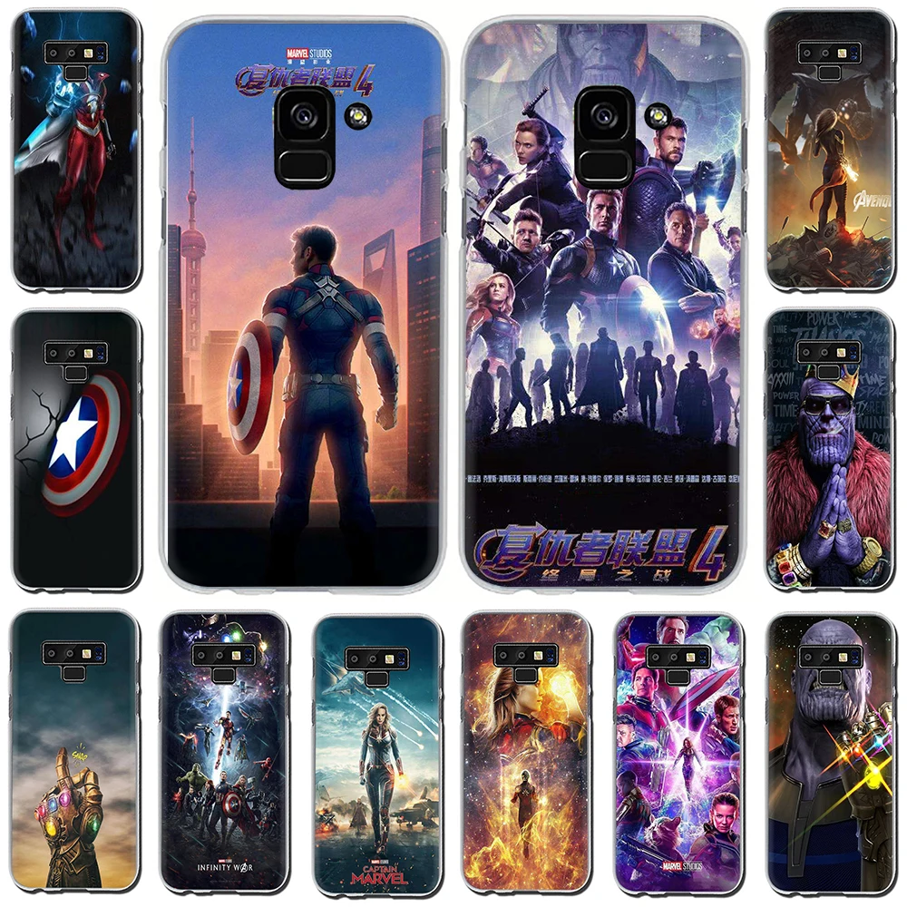 Супергероев Marvel Мстители 4 Жесткий Чехол для телефона с рисунком в виде чехол Samsung