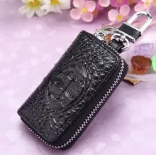 

Unisex High Quality Car Key Holder Purse Fashion Coin Pouch Genuine Leather Bag Portable Men Car Key Zipper Wallets Housekeeper