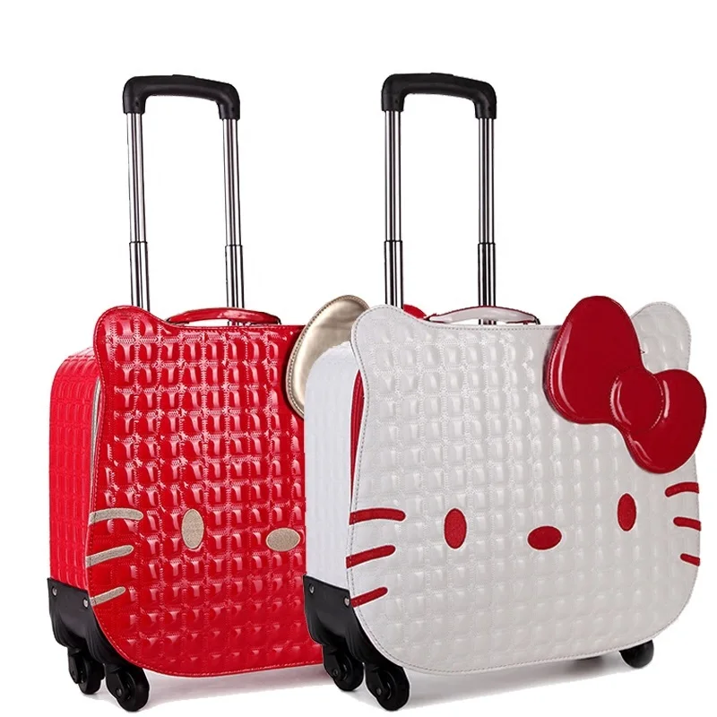 Hello kitty тележки универсальные на колесах багажная дорожная сумка Чемодан детский