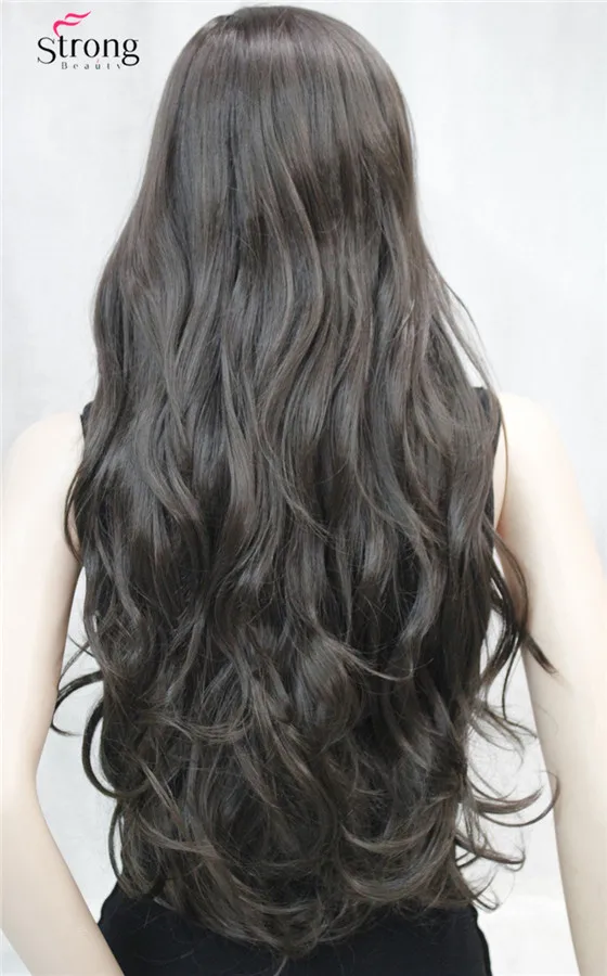 RG-9680 6  Brown Long nature wavy wig (3)