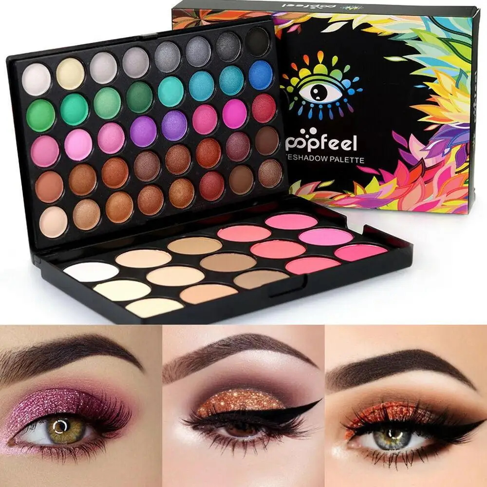 

55Color Eyeshadow Cream Eye Shadow Makeup Cosmetic Matte Palette Shimmer Set