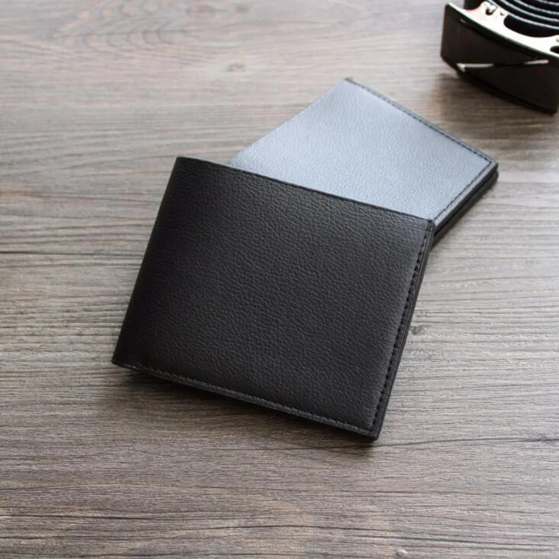 

New men's PU wallet business casual short men's wallet clip bag