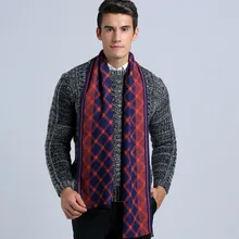 Winter Fashion Scarf Luxury Brand Men Business Scarf Casual font b Tartan b font Jacquard Scarves