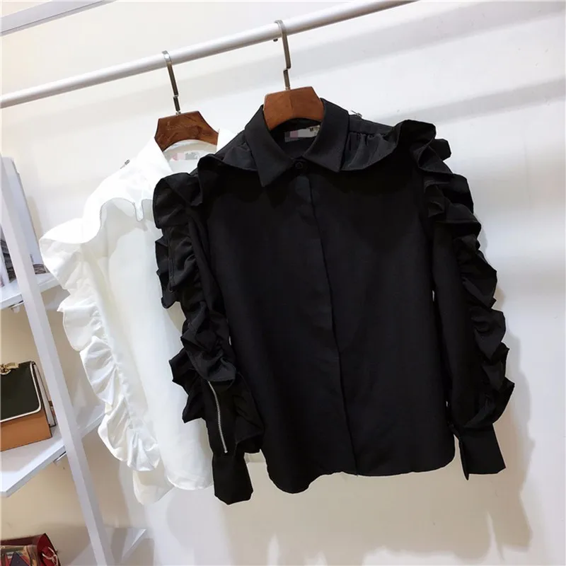 ポケットいっぱい 【未使用】moripon Double collar frill tunic
