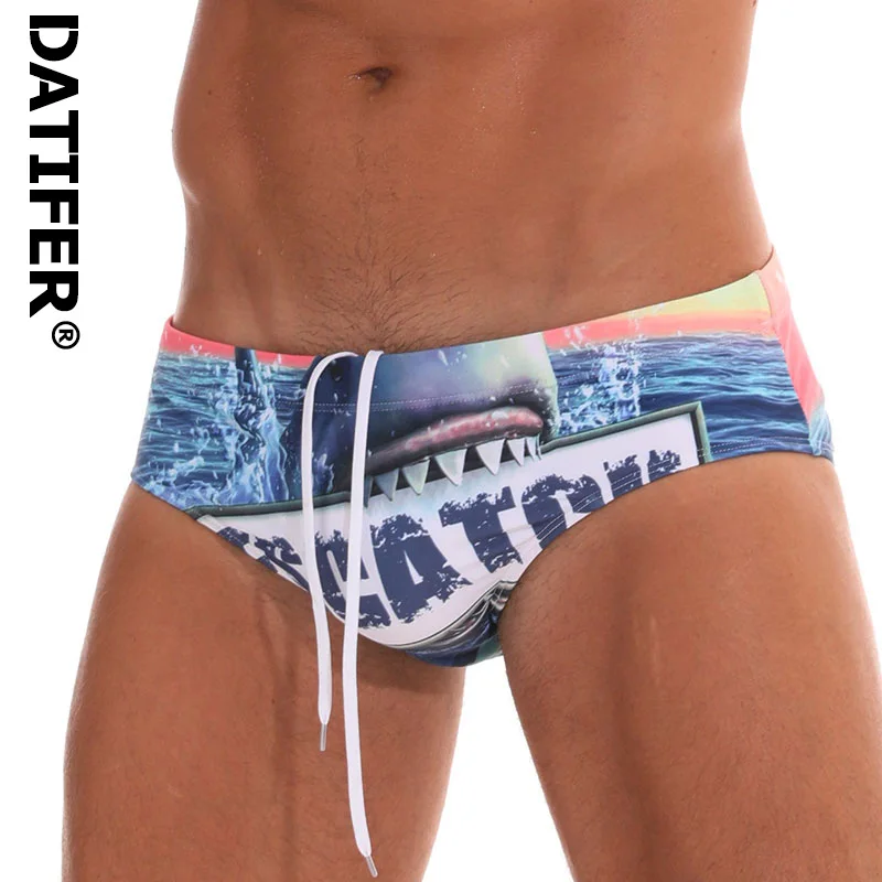 Datifer, Мужская одежда для плавания, низкие сексуальные боксеры, мужские шорты для плавания, спортивные пляжные шорты, мужские плавки