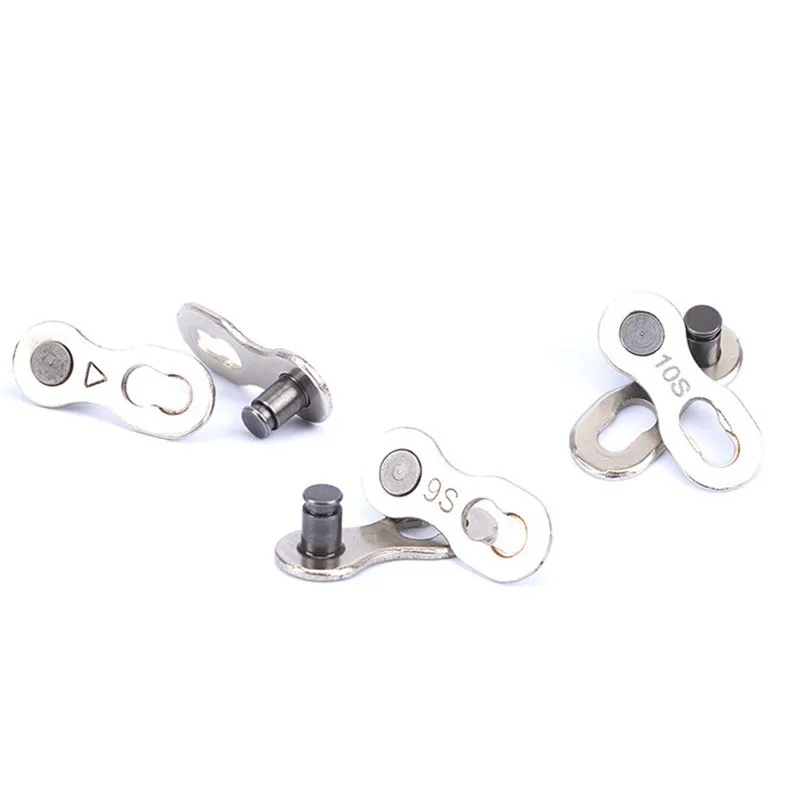 1Pair Stainless Steel Portable Bicycle Chain Master Link Joint Connector Quick Clip Suitable for 678910 Speed Chains #2g30 (3)