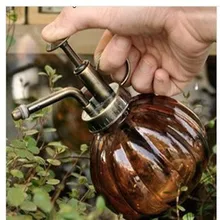 Для za kka старинные античная медь многоцветный стекла лейка бутылка воды полив стекла устройство для душа инструменты