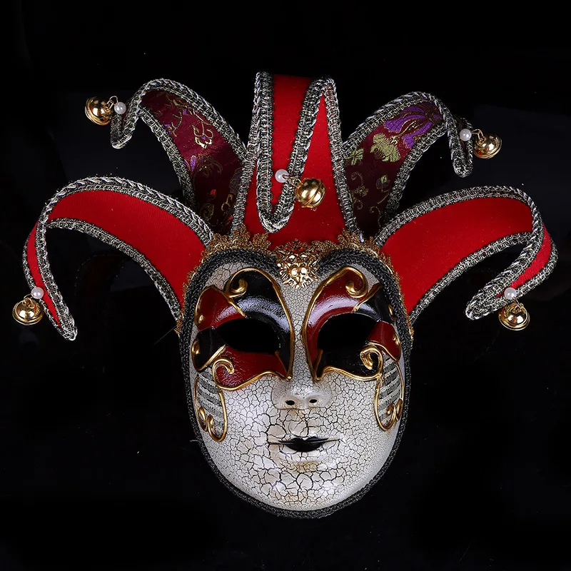 GNHYLL Лидер продаж! Новая высококачественная Венецианская Маскарадная маска в европейском и американском стиле, маска клоуна на Хэллоуин, товары для шоу