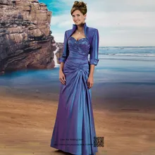 Vestido de Madrinha, платья для матери невесты с пиджаком, синие длинные вечерние платья с бусинами, Платья для особых случаев, платье крестной матери