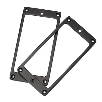 

2Pcs Metal Flat Frame Humbucker Pickup Mounting Ring For Electric Guitar Black/Gold/Silver