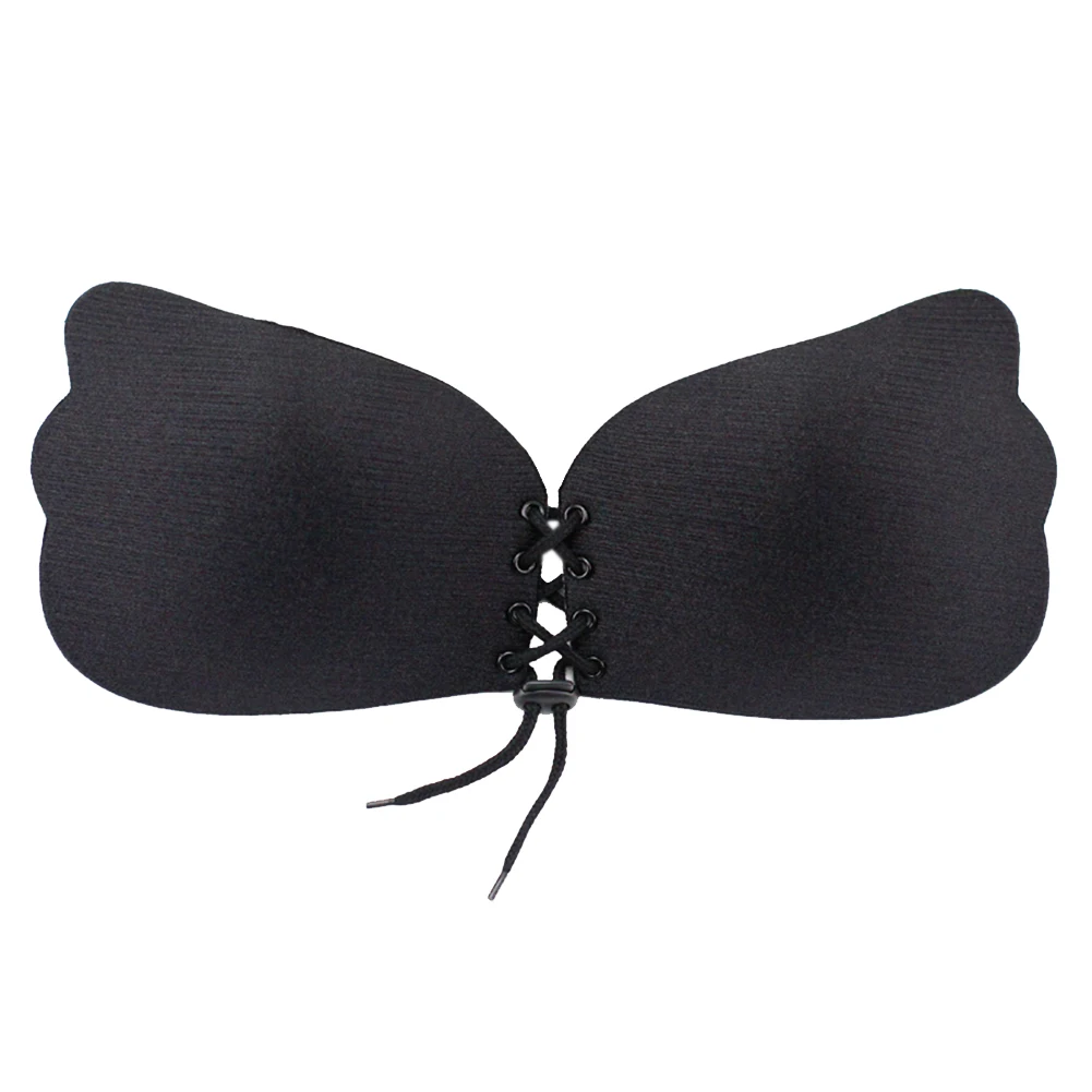 Drawstring Silicone Invisible Gel Backless Bra Self Adhesive Women