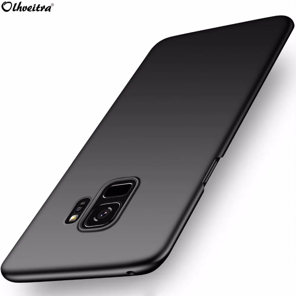 Оригинальный чехол для Samsung Galaxy S9 плюс задняя крышка 360 Жесткий ПК Тонкий Пластик