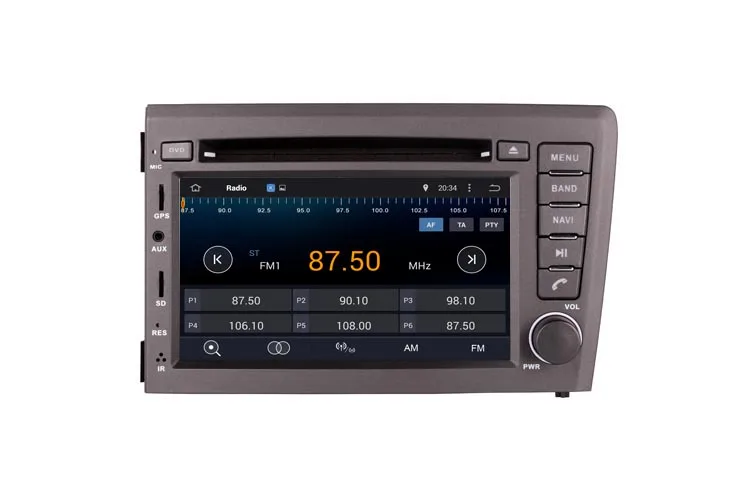 7 дюймов 1024*600 HD android 9,0 автомобильный dvd-плеер для volvo S60 V70 2001-2004 с gps-навигацией Восьмиядерный 4 Гб ram 64 ГБ rom wifi