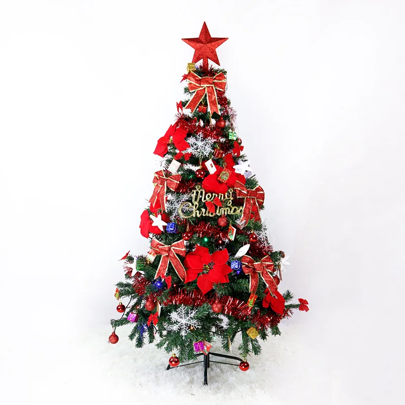 

1.5 Meter Christmas Tree Decorating Package 150cm Luxurious Encryption PVC Lighting Christmas Tree Suit Christmas Tree Ornaments