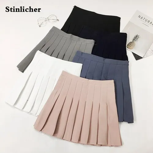 Stinlicher 2018 Новинка модные женские туфли Косплэй плиссированные юбки для девочек