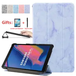 Магнитный чехол-подставка для Samsung Galaxy Tab A 8,0 дюймов 2019 с S Pen ультра тонкий чехол из искусственной кожи для Galaxy Tab SM-P200 SM-P205