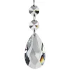 H&D 20pcs Pendants-Teardrop Chandelier Crystal Pendants Glass Pendants Beads ► Photo 3/3