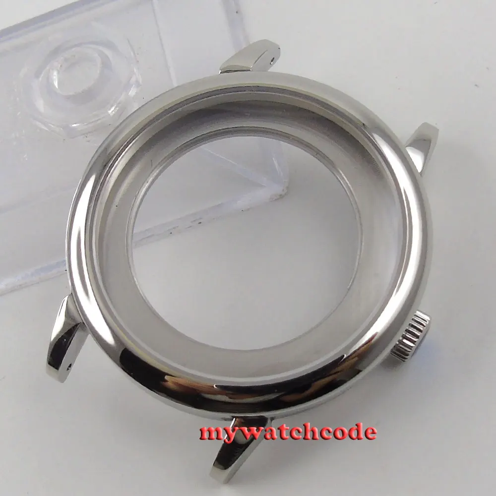 40mm 316L steel silver automatic Watch Case fit ETA 2824 2836 MOVEMENT