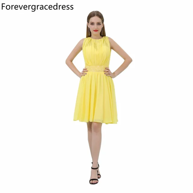Plus Size Chiffon Short Cocktail Dress