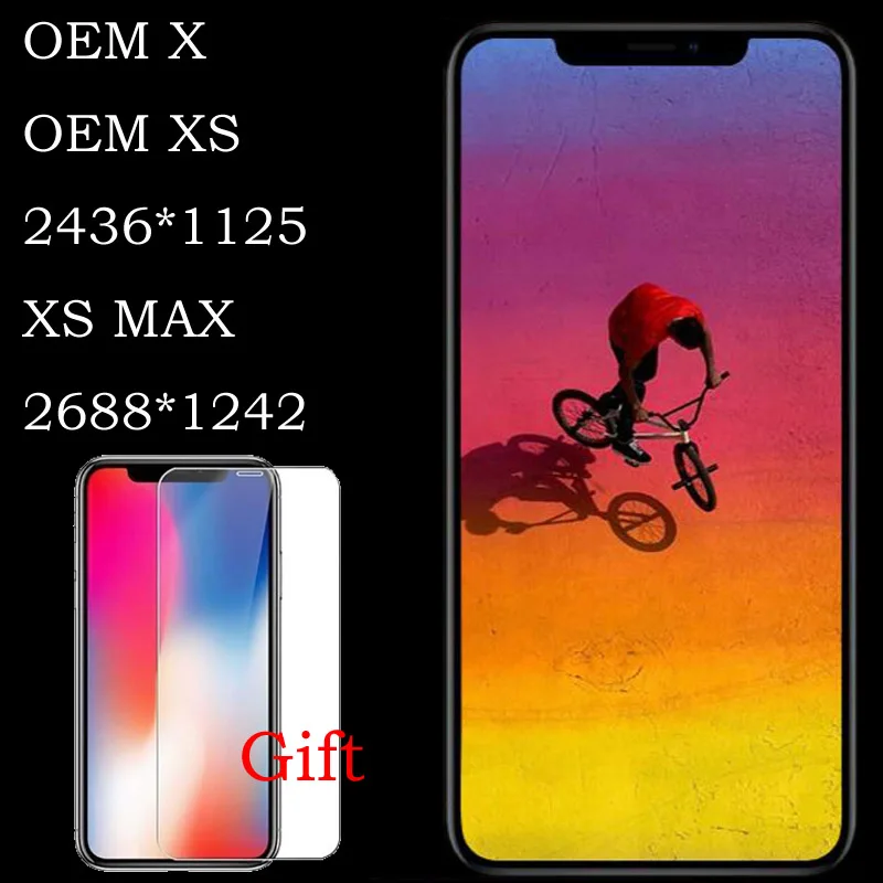 

Grade NEW OEM OLED No Dead Pixel LCD Display Replacement 3D Digitizer Touch Screen For iphone X XS XR XS MAX 3D Touch Display