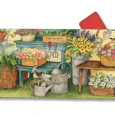 

Magnet Works Planting Time Original Magnetic Mailbox Wrap Cover