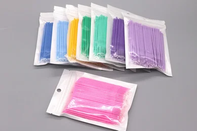 

by dhl or ems 200sets 100pcs/set Disposable Eyelash Brushes Eyelashes Extension Applicator Wand Mascara Makeup brush beauty new