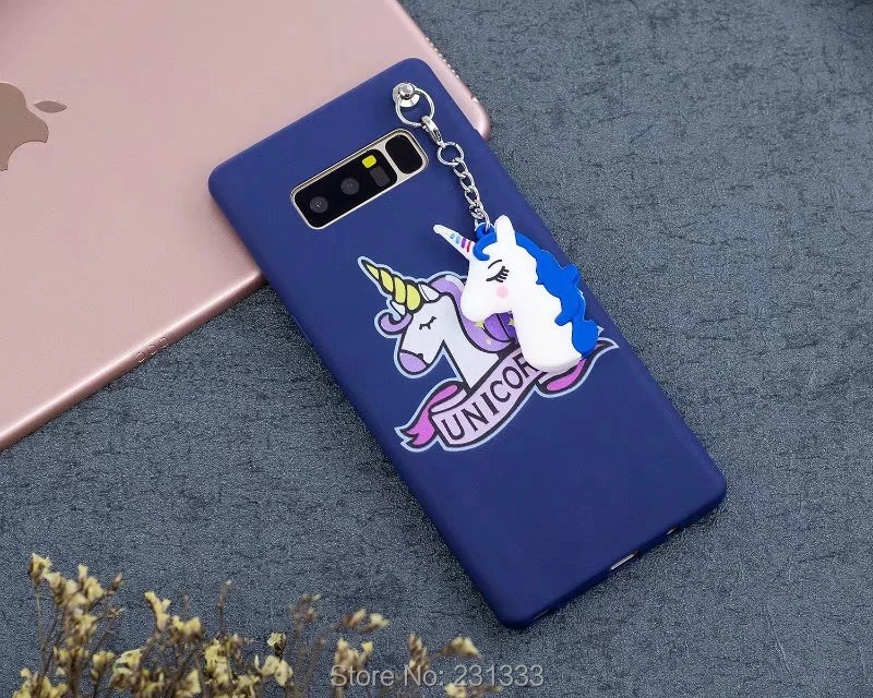 Мягкий чехол из ТПУ C ku с единорогом для Samsung Galaxy S7 EDGE S8 PLUS NOTE 8 J3 J5 J7 2017 A3 A5 3D
