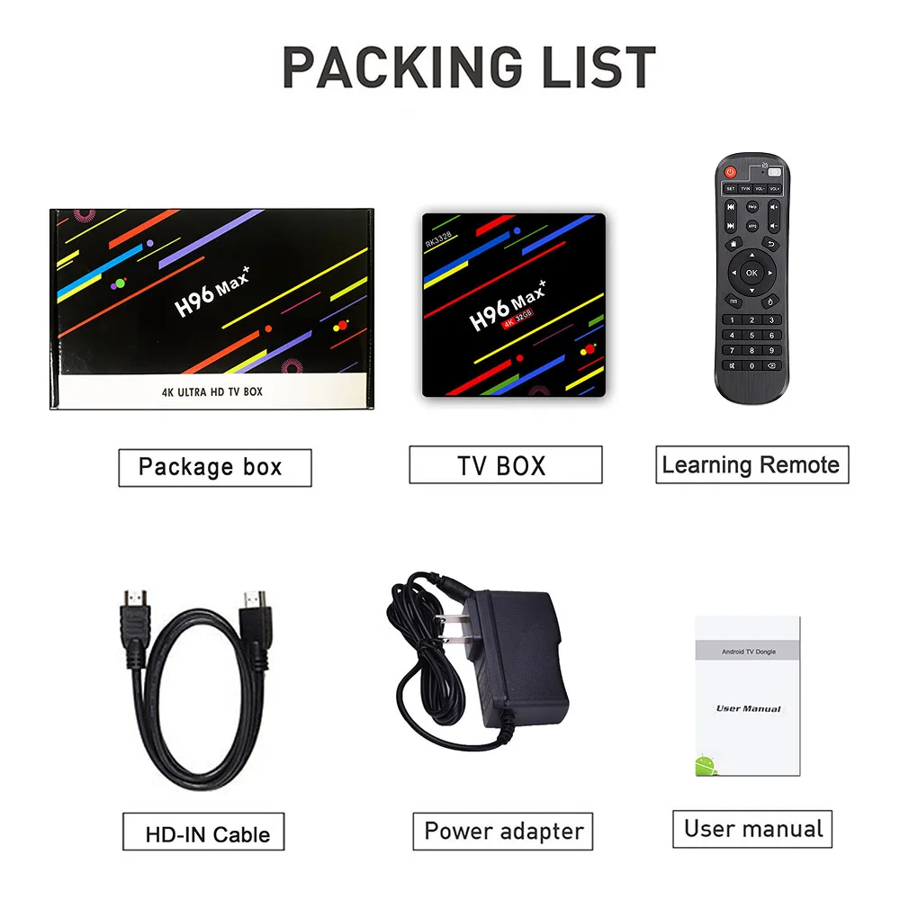 Android 9.0 4GB 32GB 64GB Samrt TV Box Rockchip RK3328 Support 1080p 4K 60fps Netflix Youtube H96 M