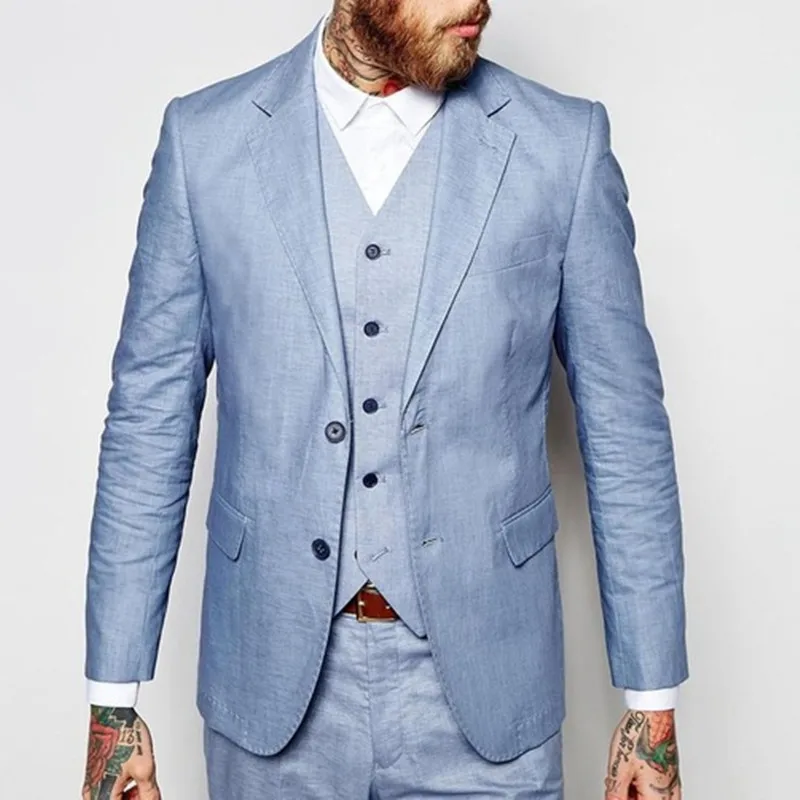 lichtblauw blazer