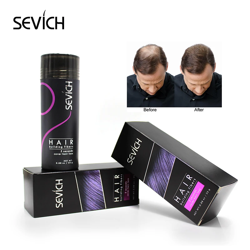 Sevich 25g hair building fibers powder hair loss products bald extension thicken hair spray jar keratin free gift comb Sevich 25g hair building fibers powder hair loss products bald extension thicken hair spray jar keratin free gift comb