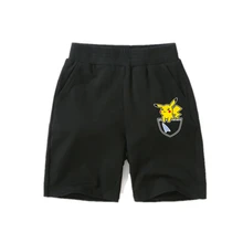 Милые шорты с карманами и Пикачу для детей, летние повседневные шорты для маленьких девочек, короткие штаны, модная детская одежда, шорты с принтом для маленьких мальчиков