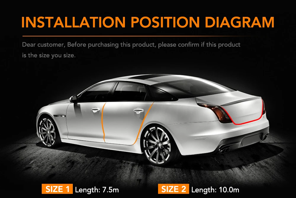 Автомобильная защитная полоса для двери Ford Focus 2 3 Fiesta Mondeo Kuga Citroen C4 C5 Skoda Octavia A7 A5 Rapid