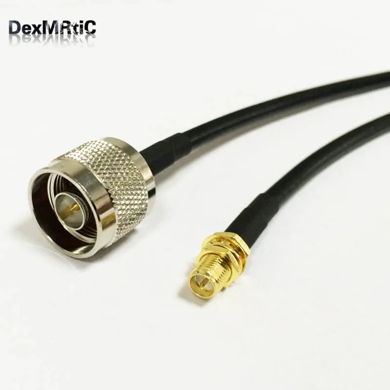 1Pcs UHF PL259 Male to Male Plug Coax Pigtail Jumper Coaxial Cable RG58 100cm SS
