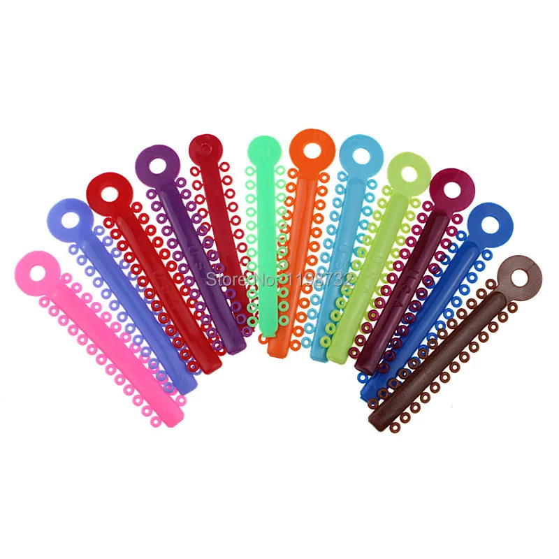 1 Pack(40Pcs) Dental Orthodontic Materials Colorful Ligature Ties
