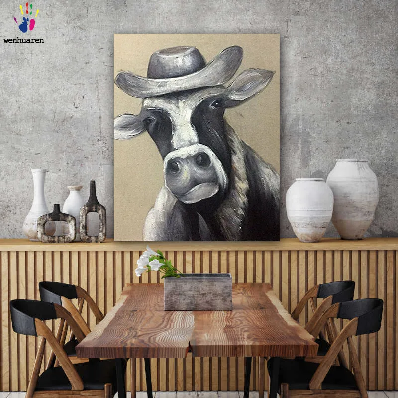 

DIY colorings pictures by numbers with colors Abstract paintings of animals picture drawing painting by numbers framed Home