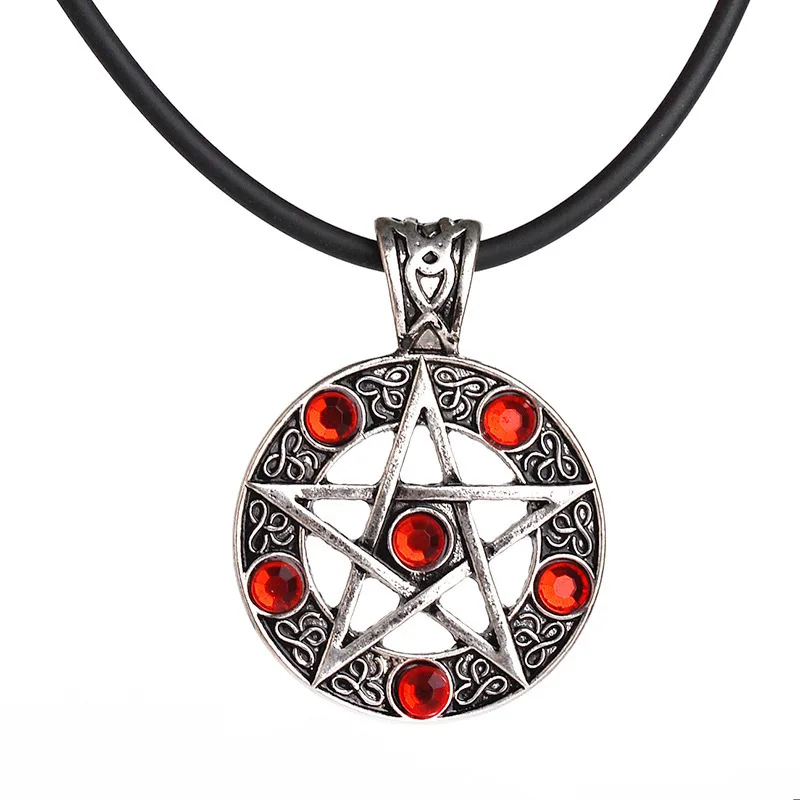 10pcs Lot Five pointed Star font b Necklaces b font Pendants Imitation font b Diamonds b