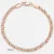 585 Rose Gold Curb Snail Foxtail Venetian Link Chains Bracelets for Women & Men 5
