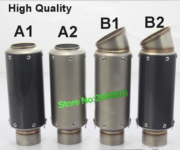 High quality Motorcycle AR Exhaust Muffler sports car sound titanium alloy GP racing tube racing