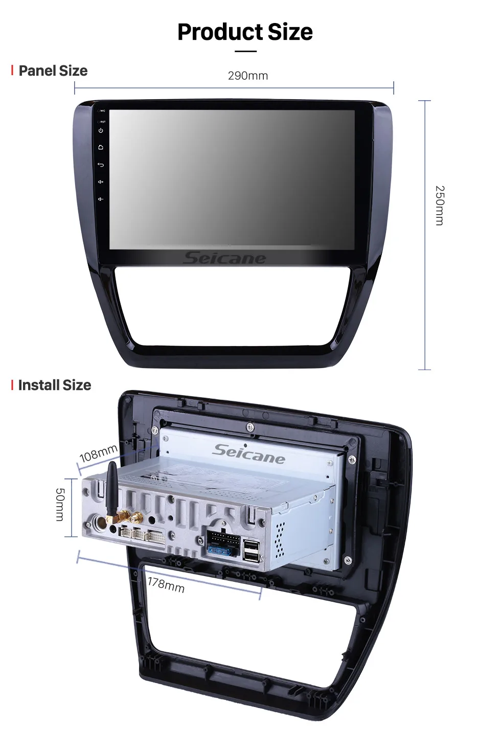 Flash Deal Seicane 10.1 inch HD Touchscreen Android 9.0 Car Radio for 2012 2013-2015 VW Volkswagen SAGITAR Support Bluetooth WIFI SWC 4G 19