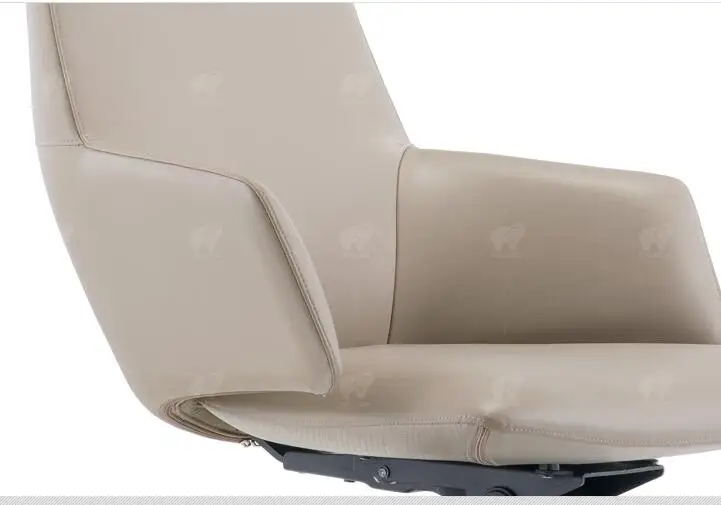 Leather boss chair reclining computer chair home modern minimalist conference chair designer office chair. -