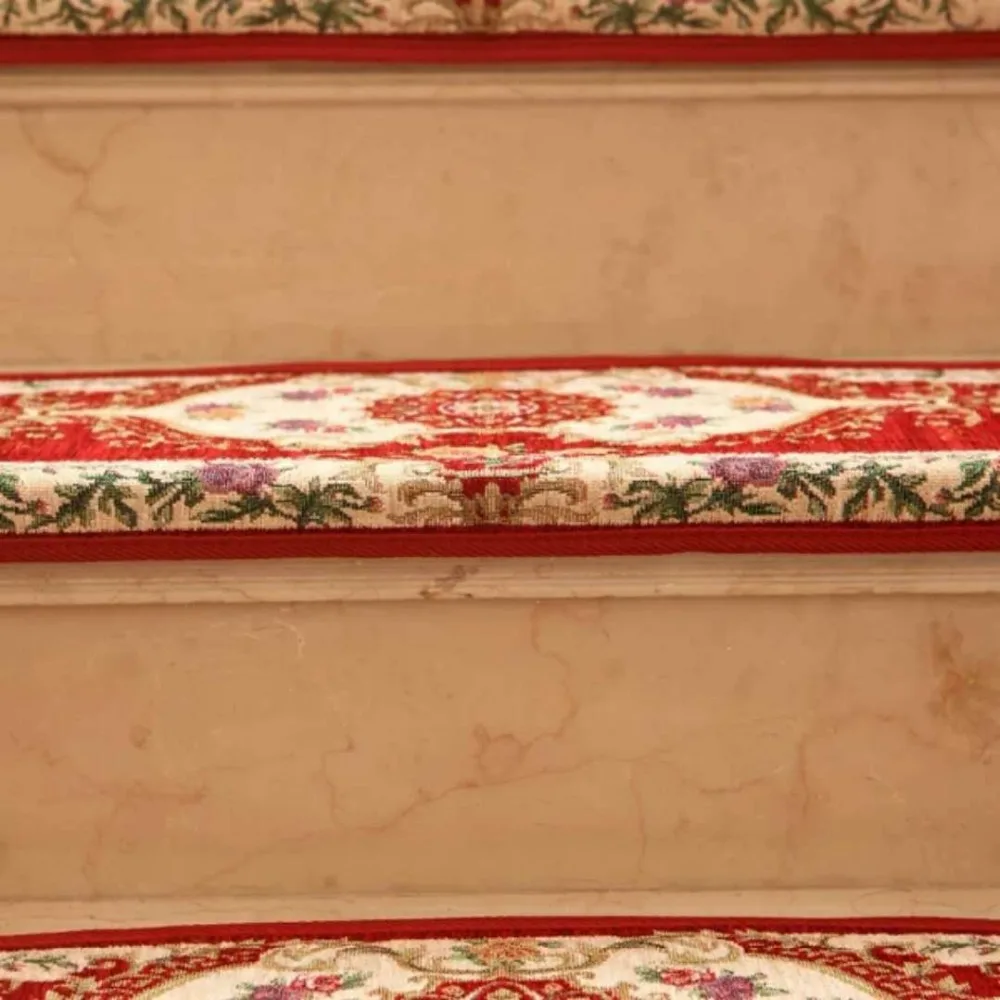 24X75CM European Jacquard Stairs Carpet Mat Anti-Slip Bathroom Carpet Hotel Stair Rug Home Entrance/Hallway Doormat Floor Rug 24X75CM European Jacquard Stairs Carpet Mat Anti-Slip Bathroom Carpet Hotel Stair Rug Home Entrance/Hallway Doormat Floor Rug