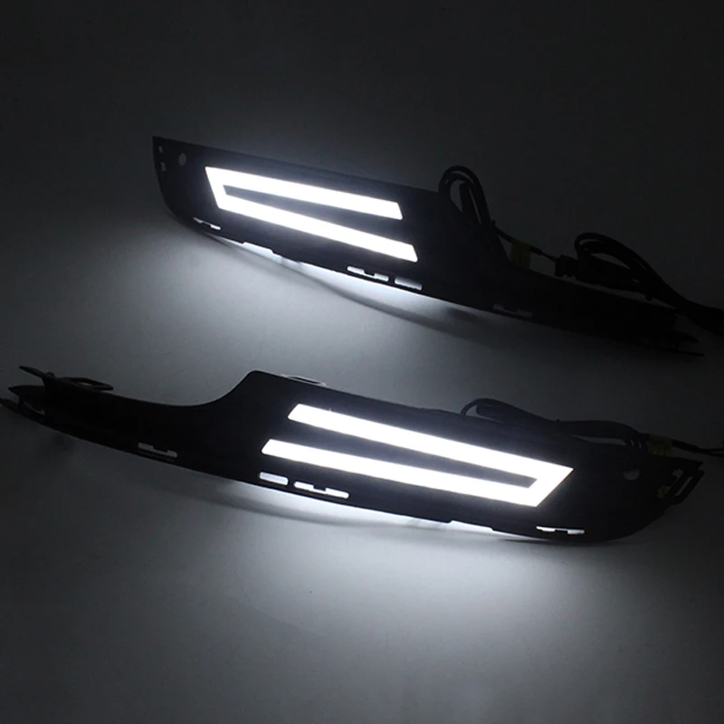 SUNKIA 2Pcs/Set 12V Car Styling High Bright LED DRL Daytime Running Light Fog Lamp Specific for VW Golf 7 MK7 2014-2016 SUNKIA 2Pcs/Set 12V Car Styling High Bright LED DRL Daytime Running Light Fog Lamp Specific for VW Golf 7 MK7 2014-2016