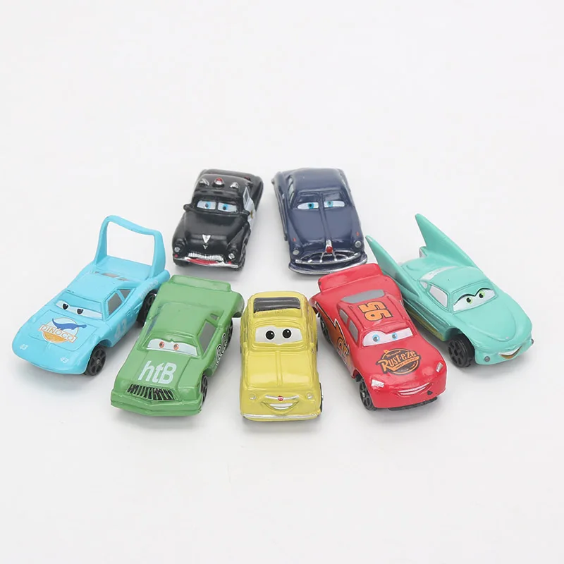 2 7 см 14 шт./лот Disney Pixar Cars 3 игрушка мини Молния Маккуин матер Джексон шторм ПВХ