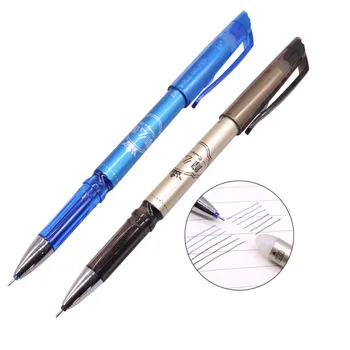 

QUALITY PICKS 2 Pcs Retro Style Gift Gel Pen Erasable Pen Student School Office Stationery Writing Pen Blue Black Optional