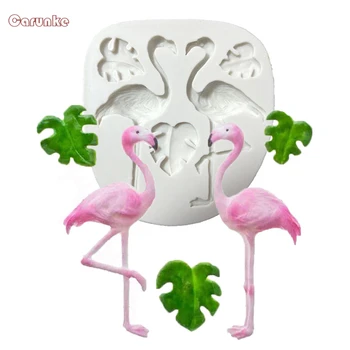 

Sugarcraft Flower Flamingo Tropical Leaves bird silicone mold fondant mold cake decorating tools chocolate gumpaste mold