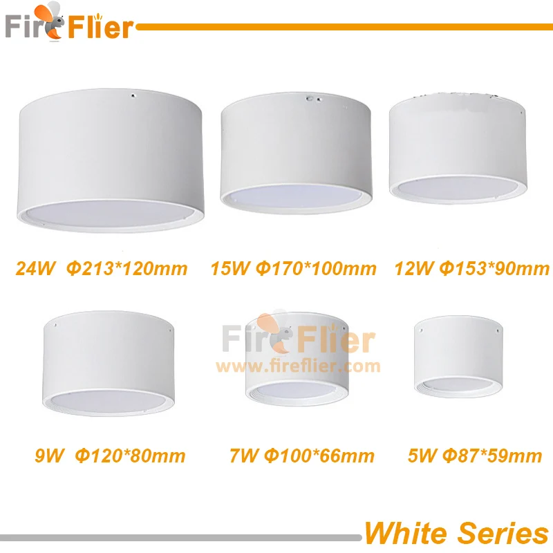 mounted led downlight white series